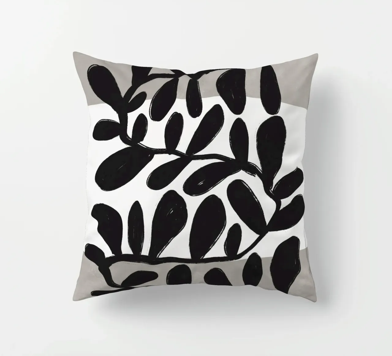 Black Botanic No 1 cuscino da treechild