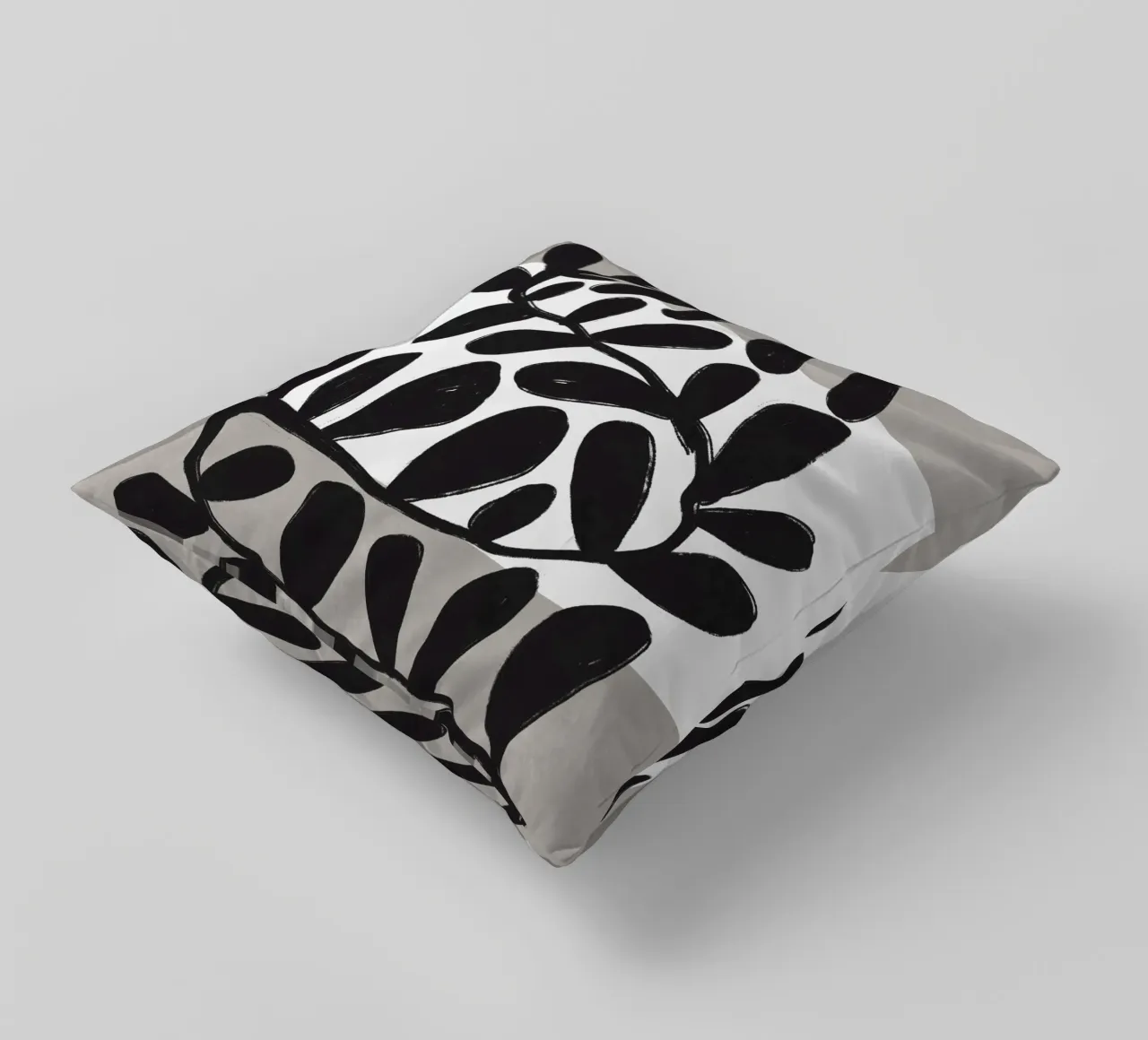 Black Botanic No 1 cuscino da treechild