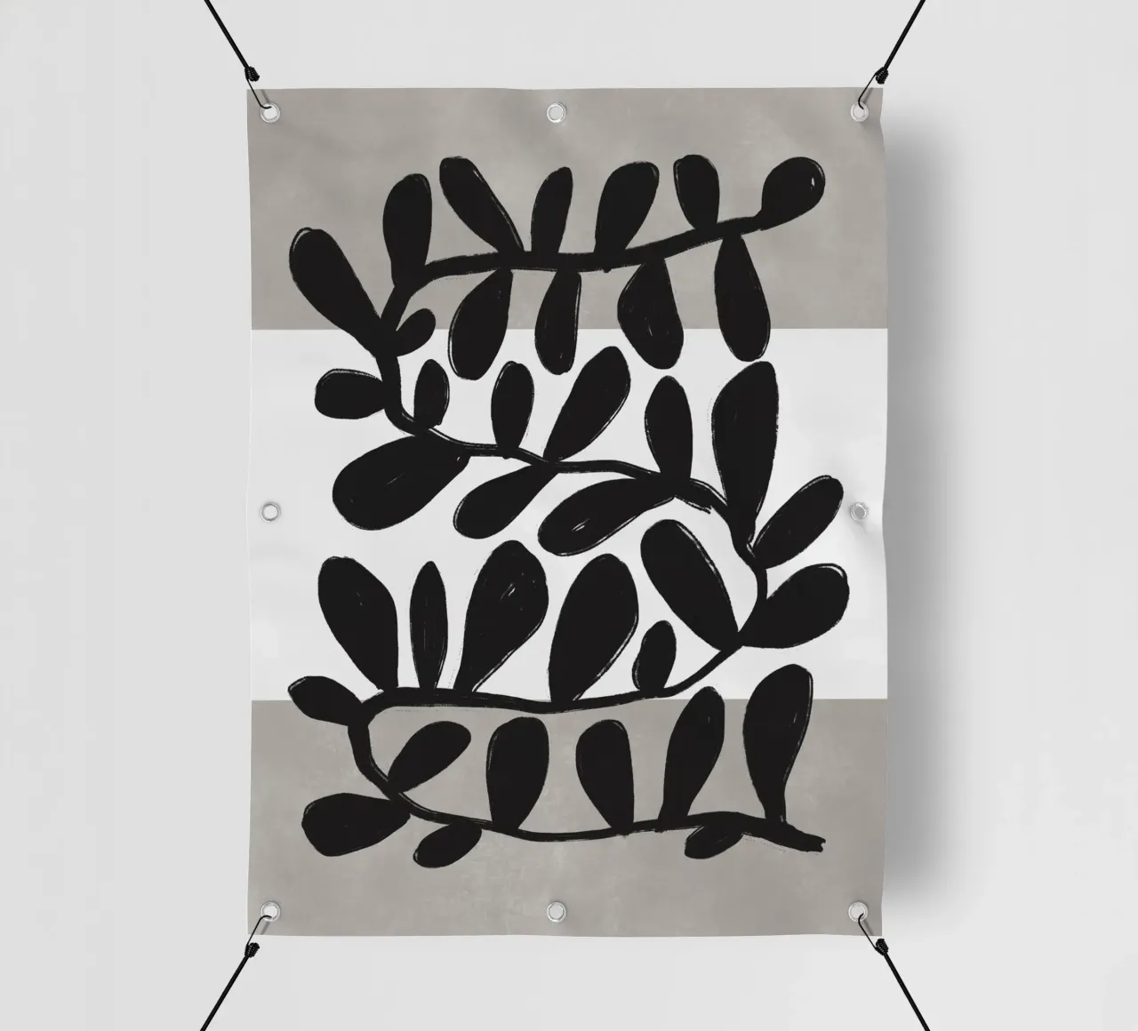 Black Botanic No 1 telo in pvc da treechild