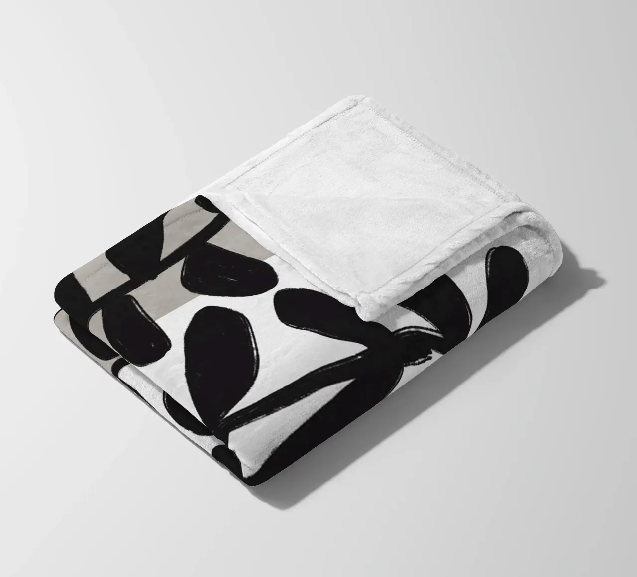 Black Botanic No 1 coperta in pile da treechild