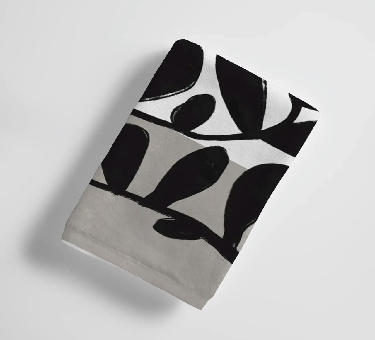 Black Botanic No 1 asciugamano da bagno da treechild