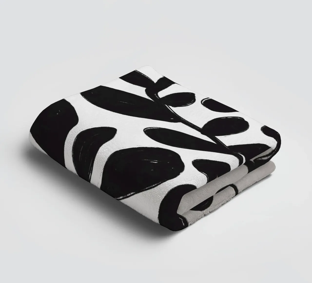 Black Botanic No 1 asciugamano da bagno da treechild