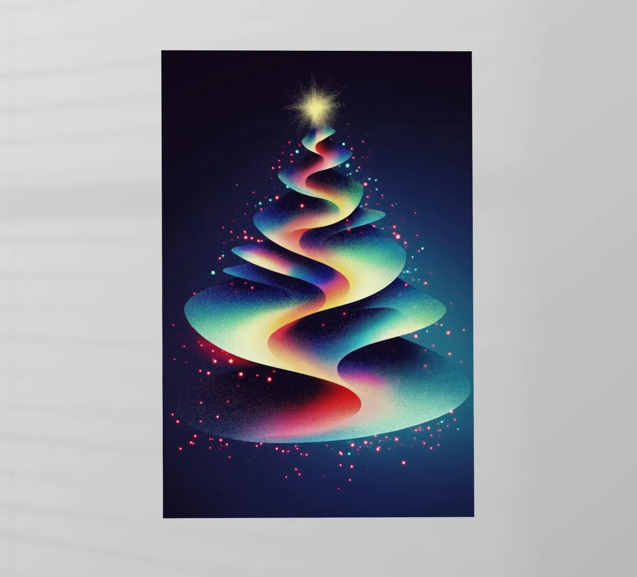 Albero di Natale astratto pellicola backlit da Imagine