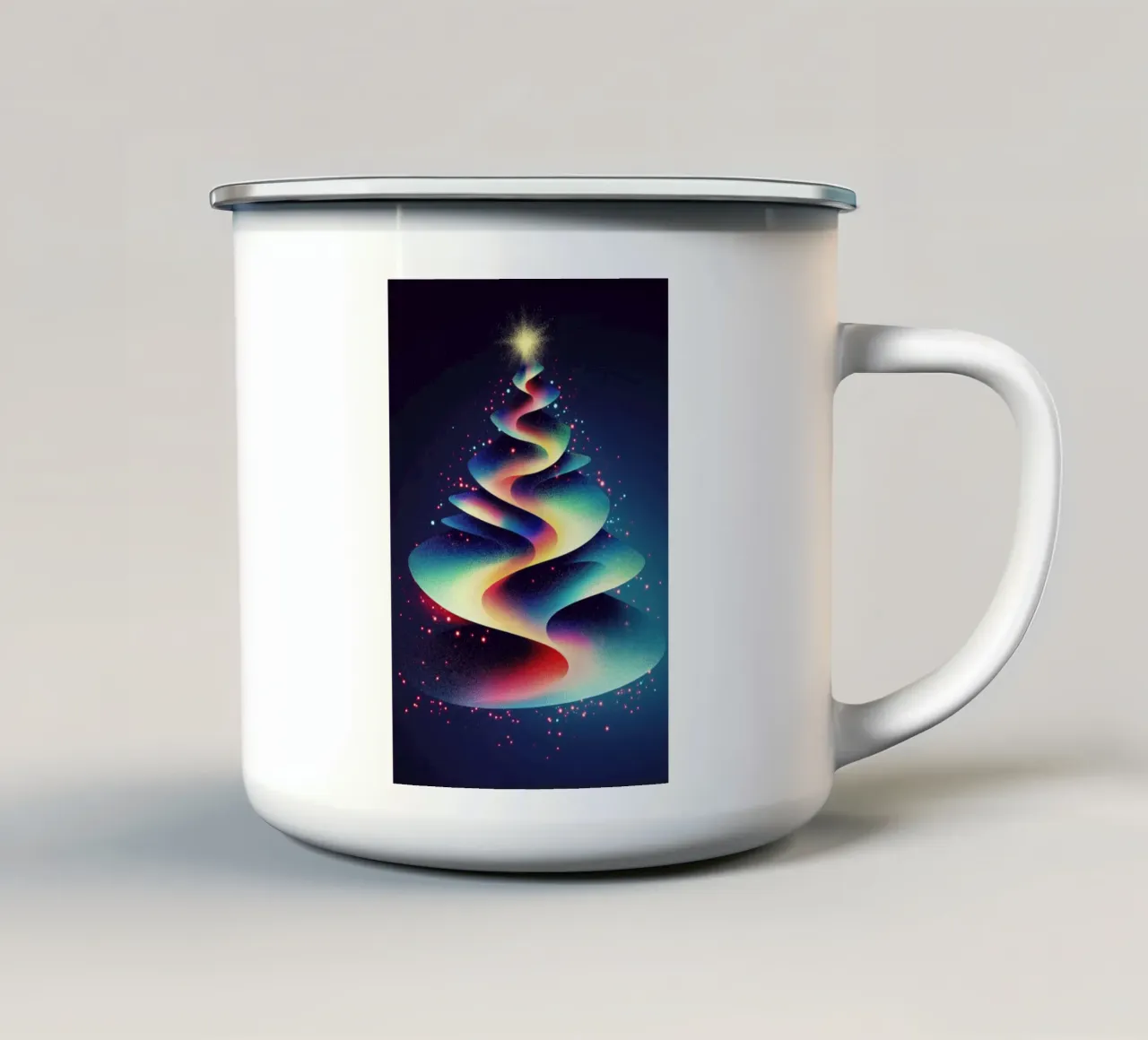 Albero di Natale astratto tazza in smalto da Imagine