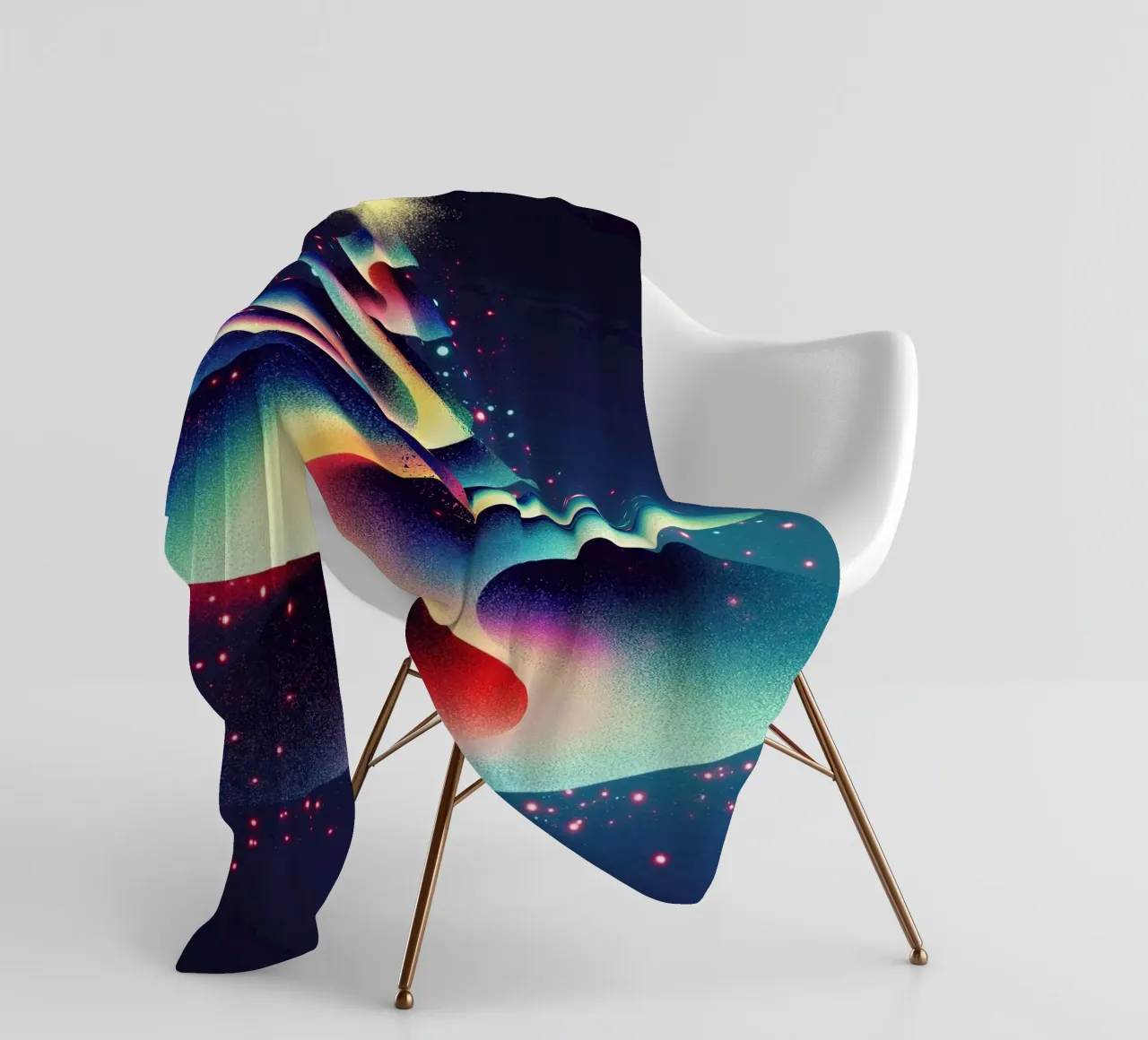 Albero di Natale astratto coperta in pile da Imagine