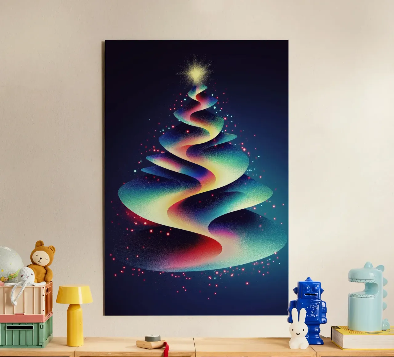 Albero di Natale astratto alluminio dibond da Imagine