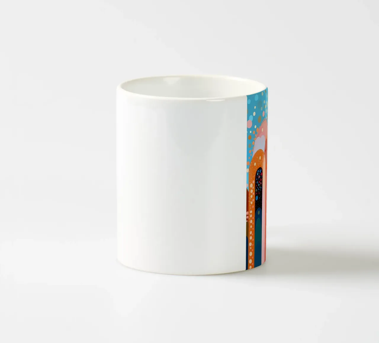 Forme astratte in colori freschi tazza in ceramica da Imagine
