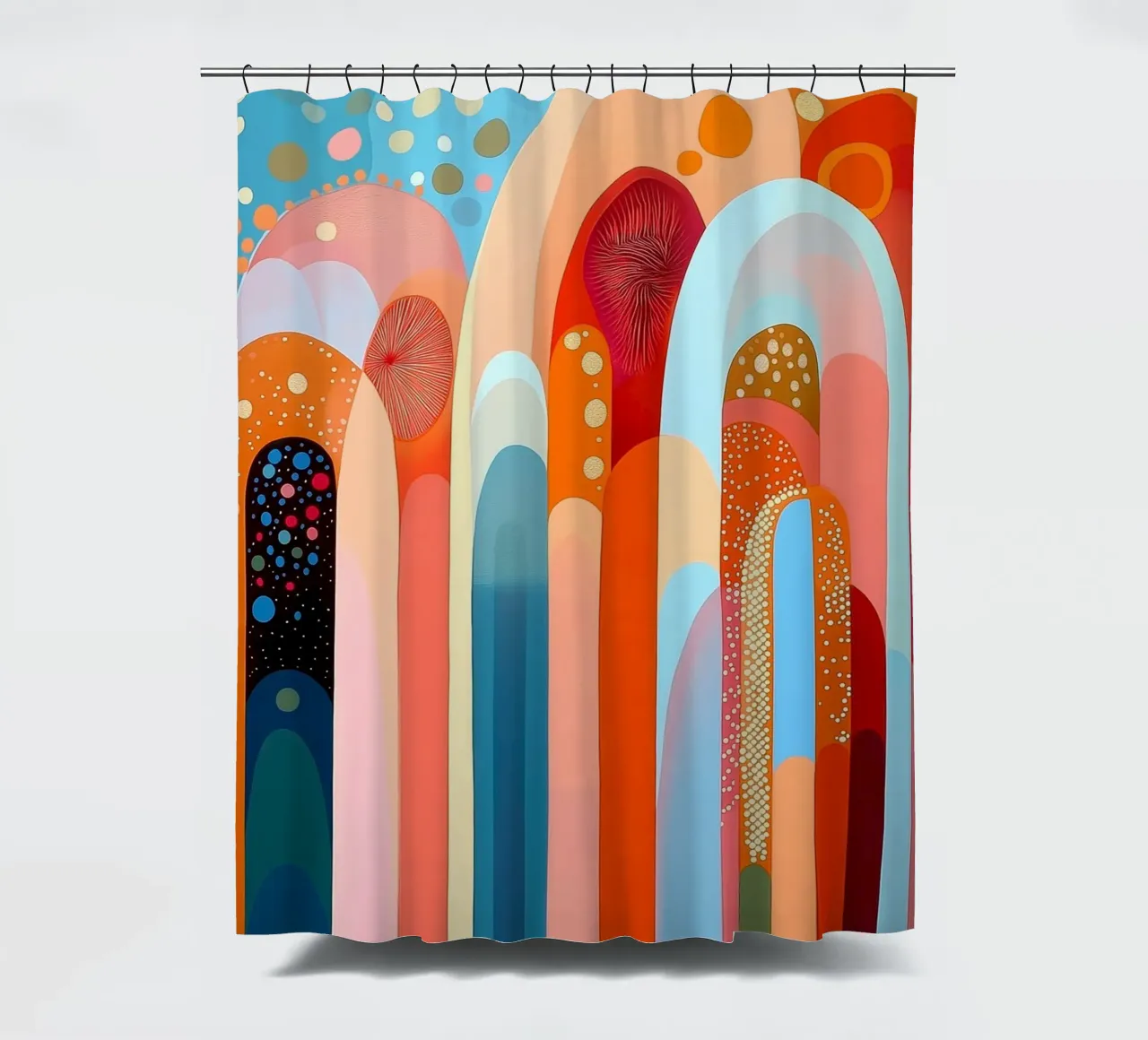 Forme astratte in colori freschi tenda da doccia da Imagine