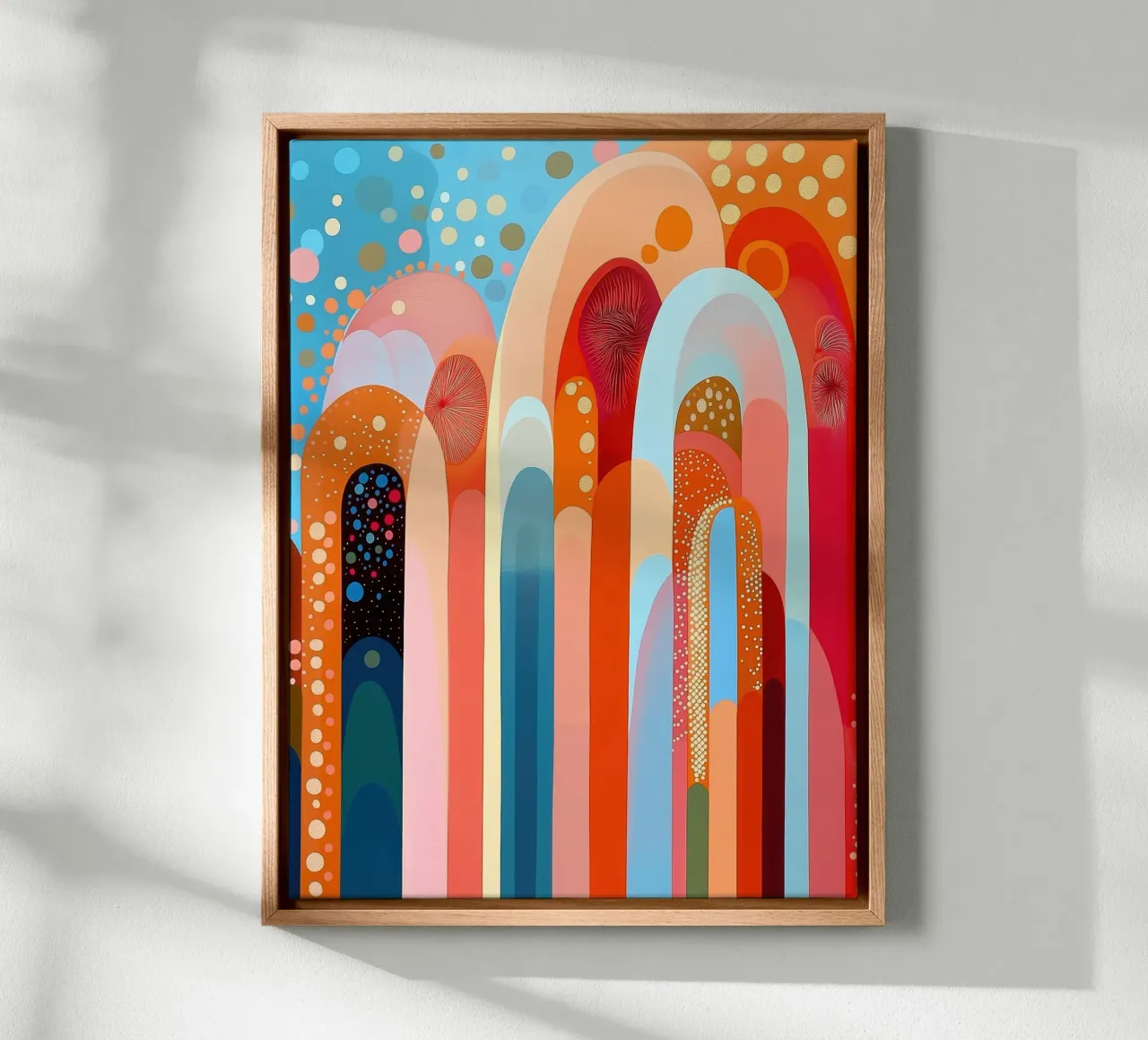 Forme astratte in colori freschi tela da Imagine