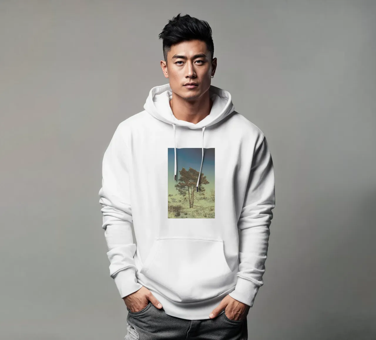 The Tree felpa con cappuccio da Pale Grain