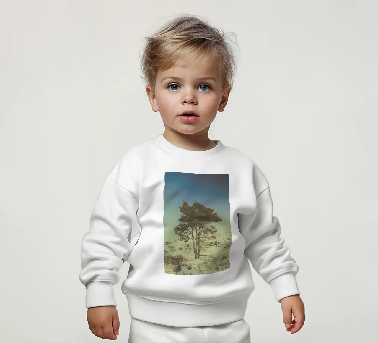 The Tree baby sweatshirt van Pale Grain