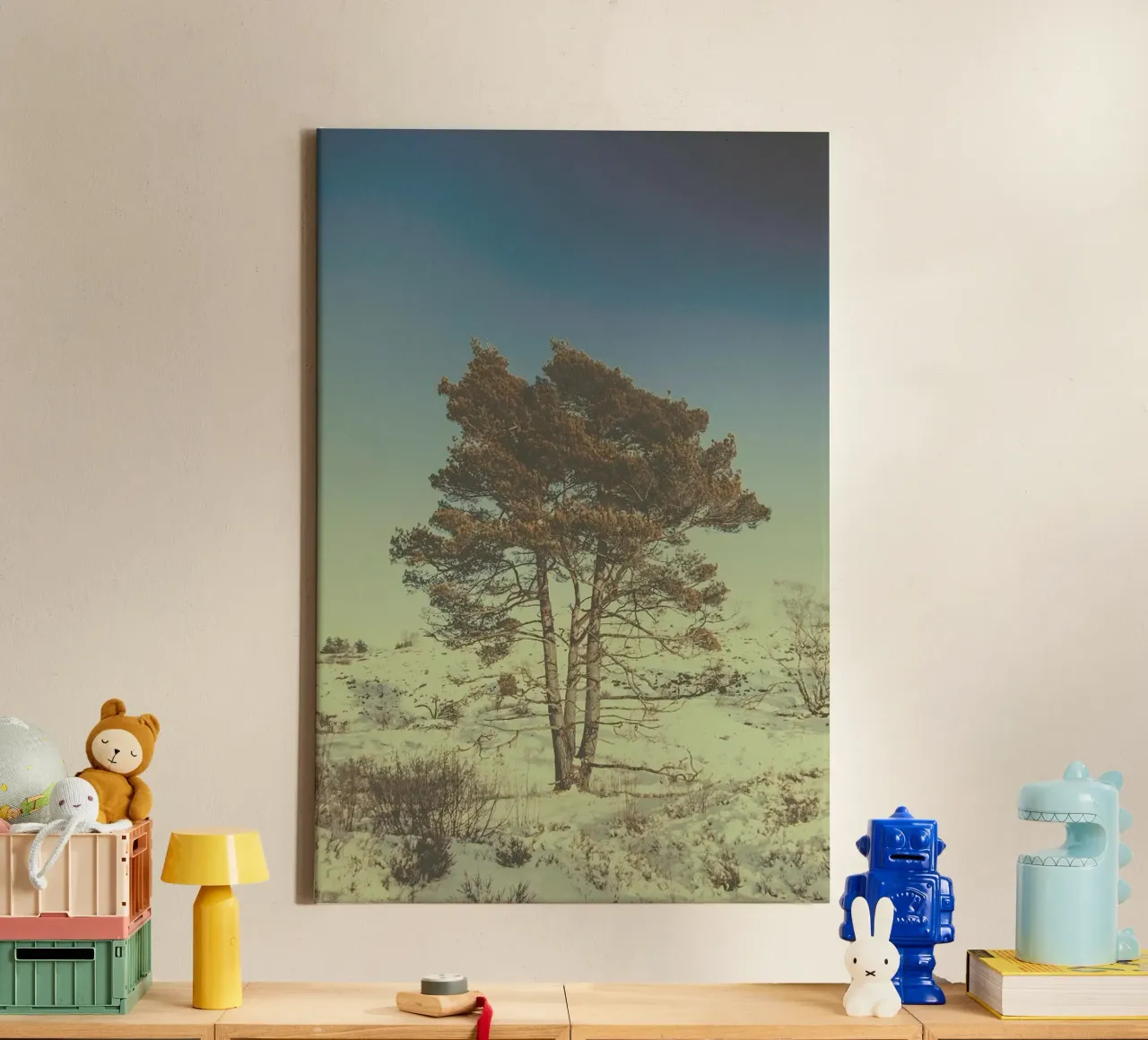 The Tree tela con Cornice a cassetta da Pale Grain