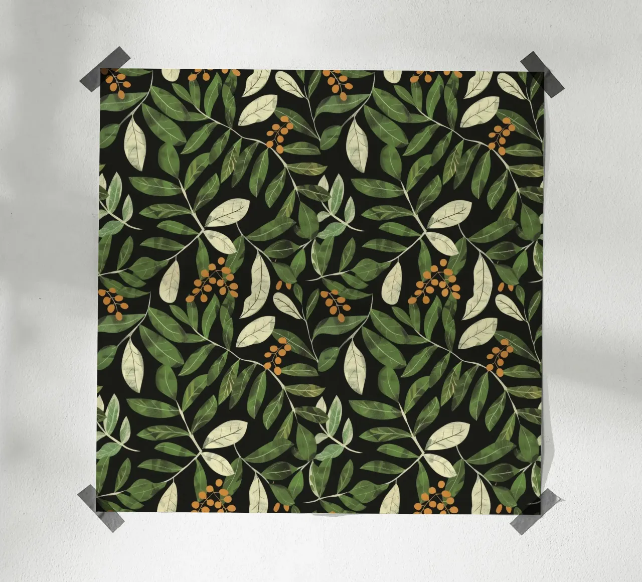Botanica Natura Vintage Botanico Boho Retro Floreale Eco Piante poster con telaio in alluminio da Gentle Echoes Art