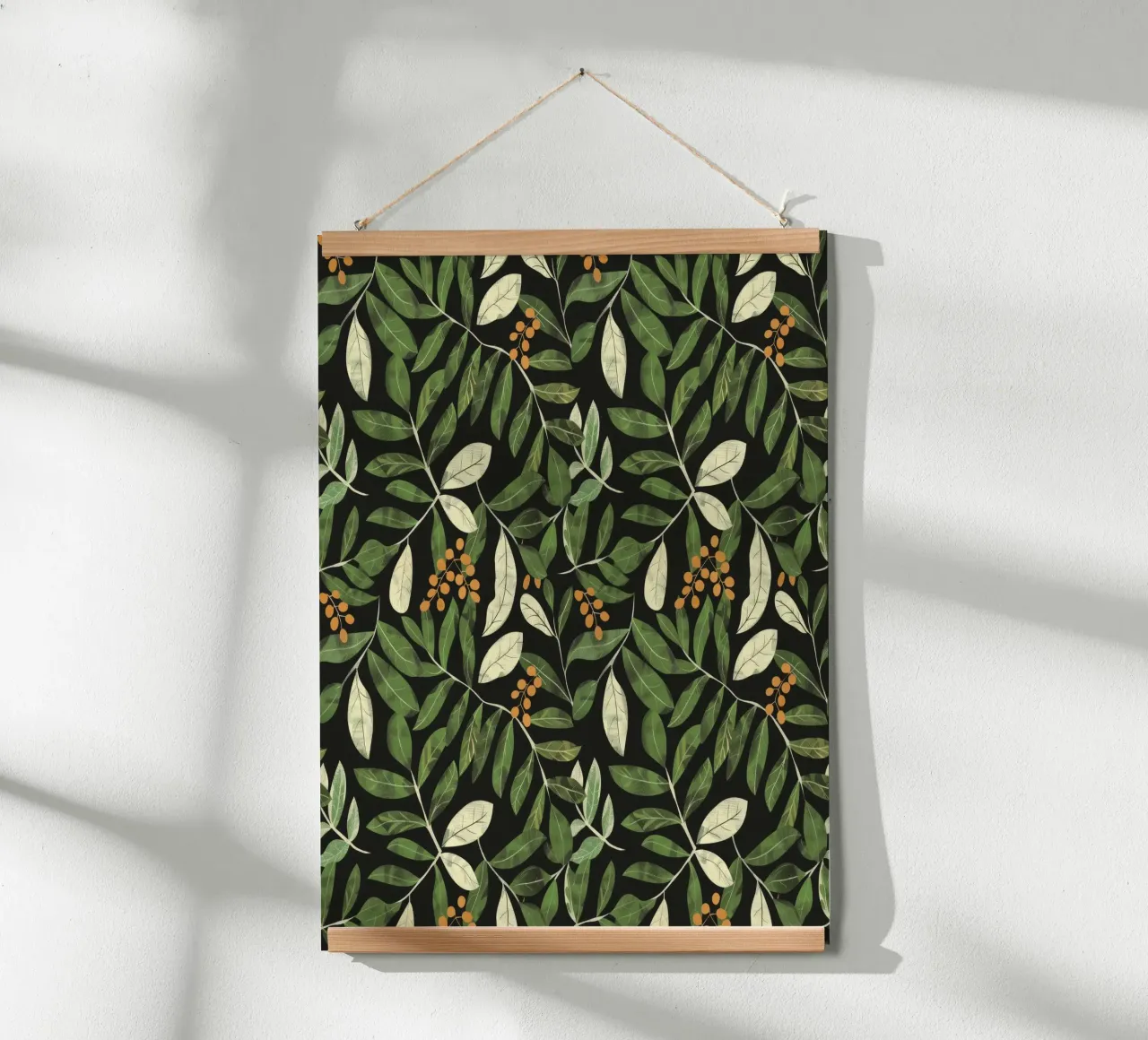Botanica Natura Vintage Botanico Boho Retro Floreale Eco Piante poster con telaio in alluminio da Gentle Echoes Art