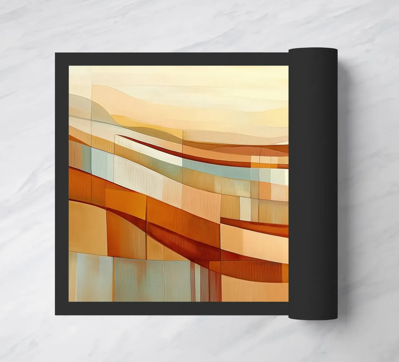 Paesaggio astratto con colori autunnali zerbino da Imagine