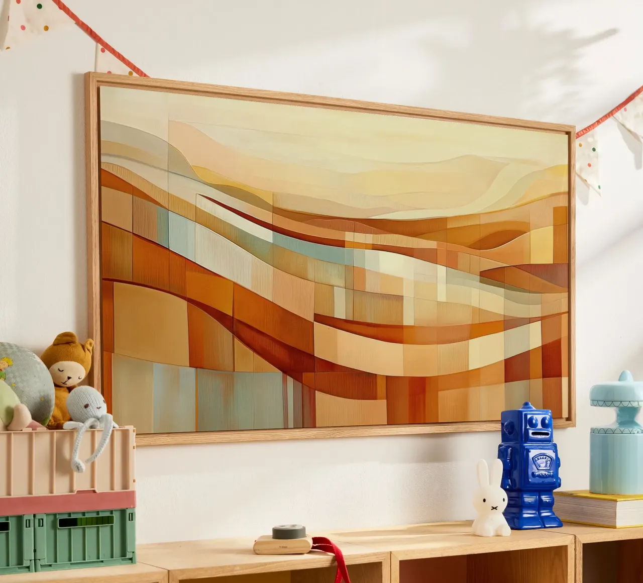 Paesaggio astratto con colori autunnali plexiglass da Imagine