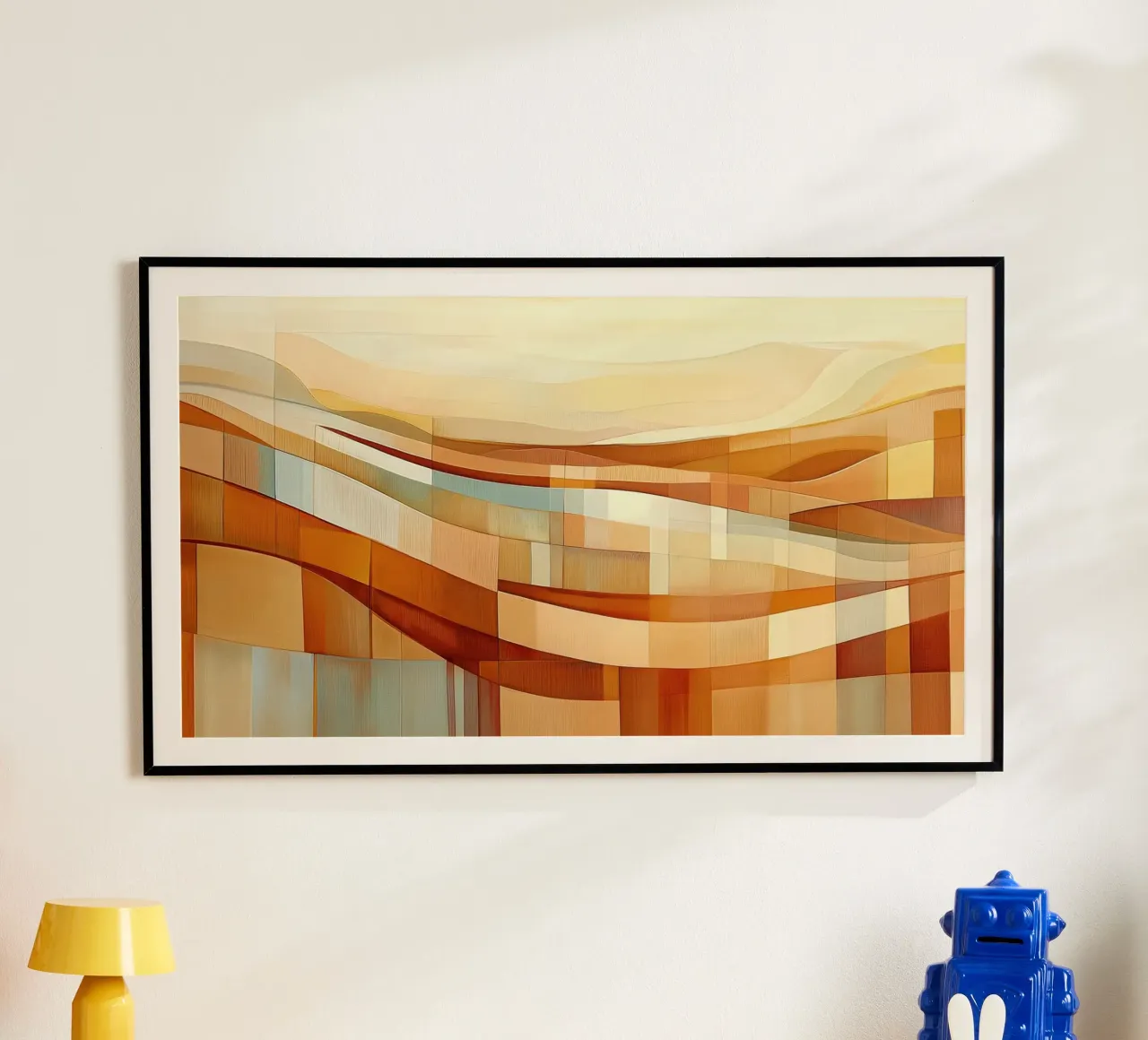 Paesaggio astratto con colori autunnali carta hahnemühle da Imagine