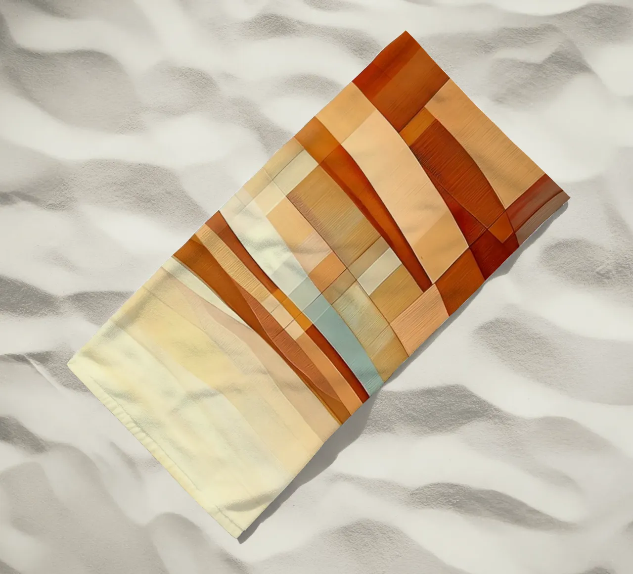 Paesaggio astratto con colori autunnali telo mare da Imagine
