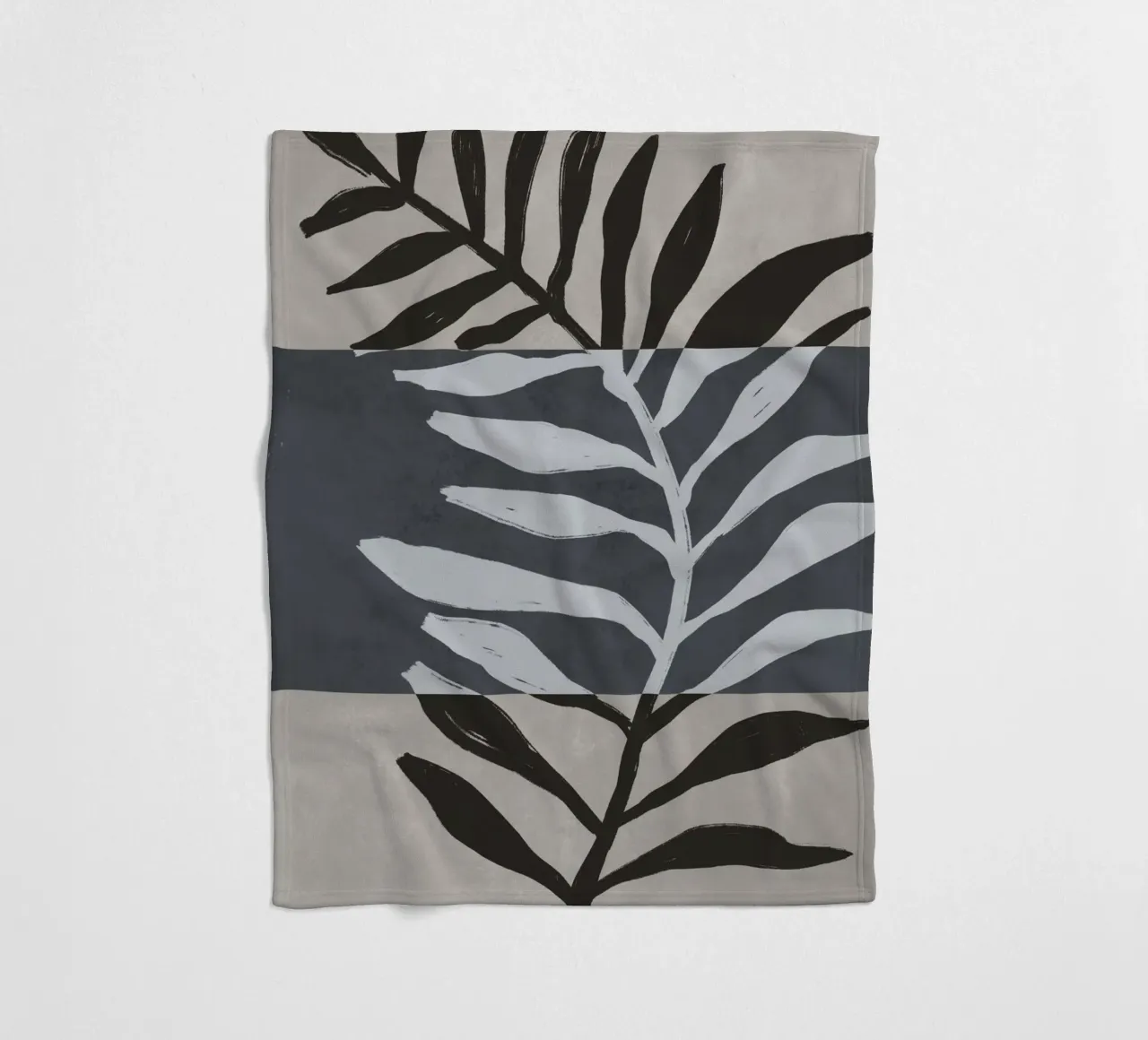Black Botanic No 2 coperta in pile da treechild