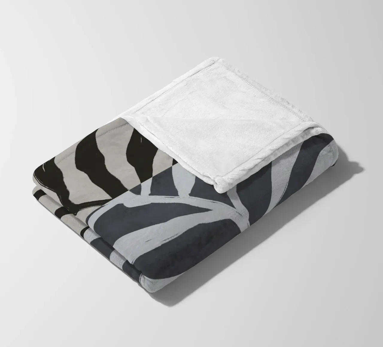Black Botanic No 2 coperta in pile da treechild
