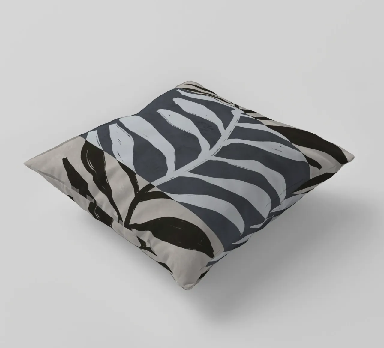 Black Botanic No 2 cuscino da treechild