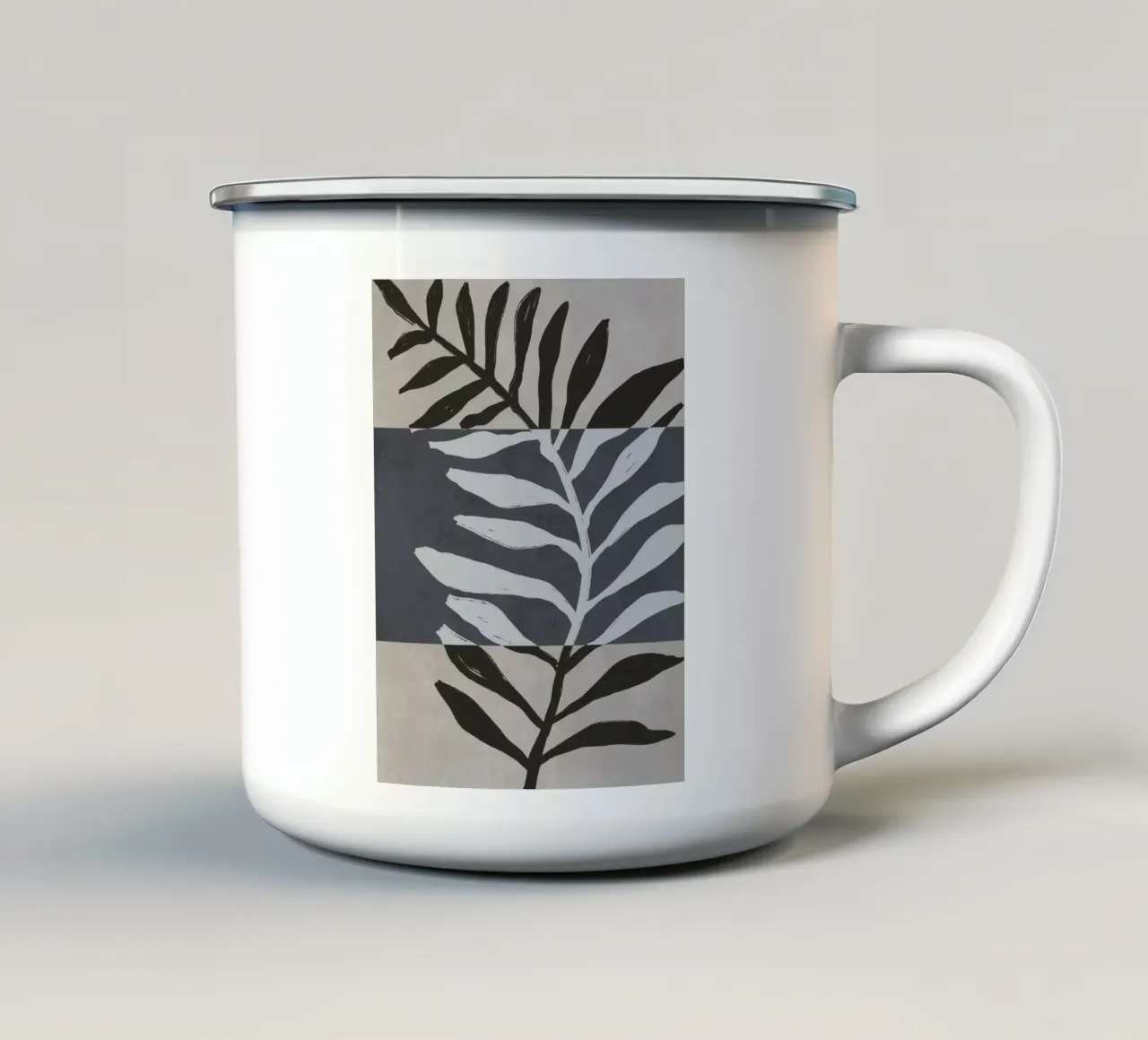 Black Botanic No 2 emaille mok van treechild