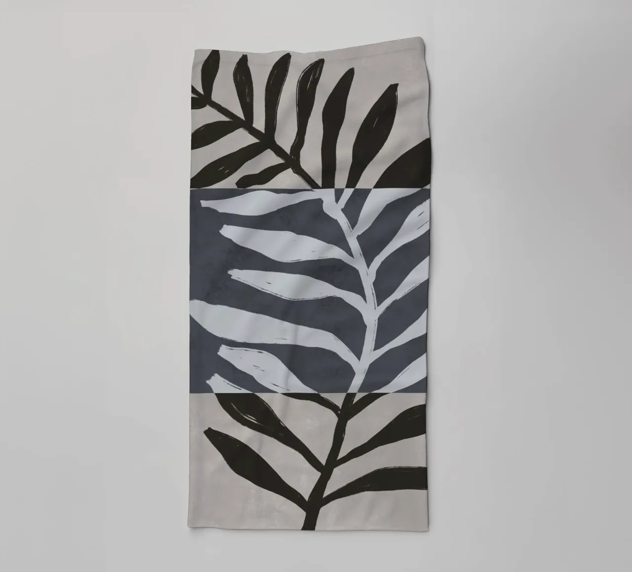 Black Botanic No 2 asciugamano da bagno da treechild