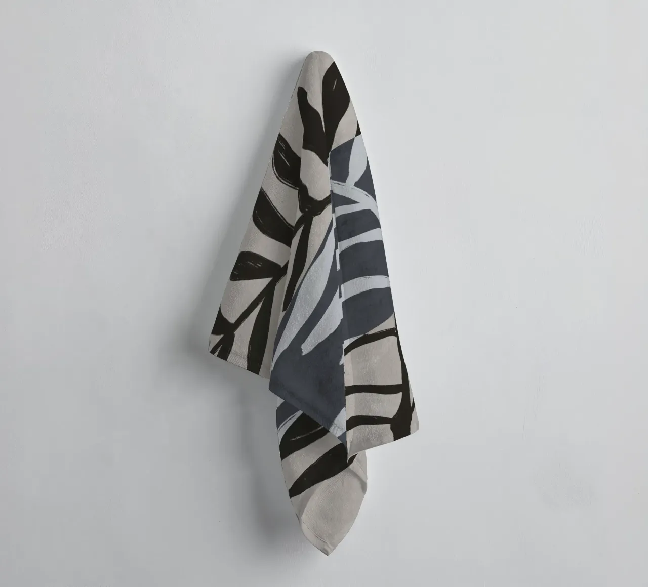 Black Botanic No 2 asciugamano da bagno da treechild