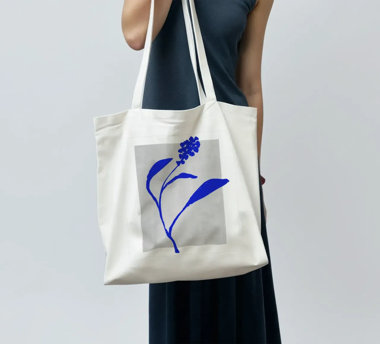 Blue Botanic No 3 borsa in juta da treechild