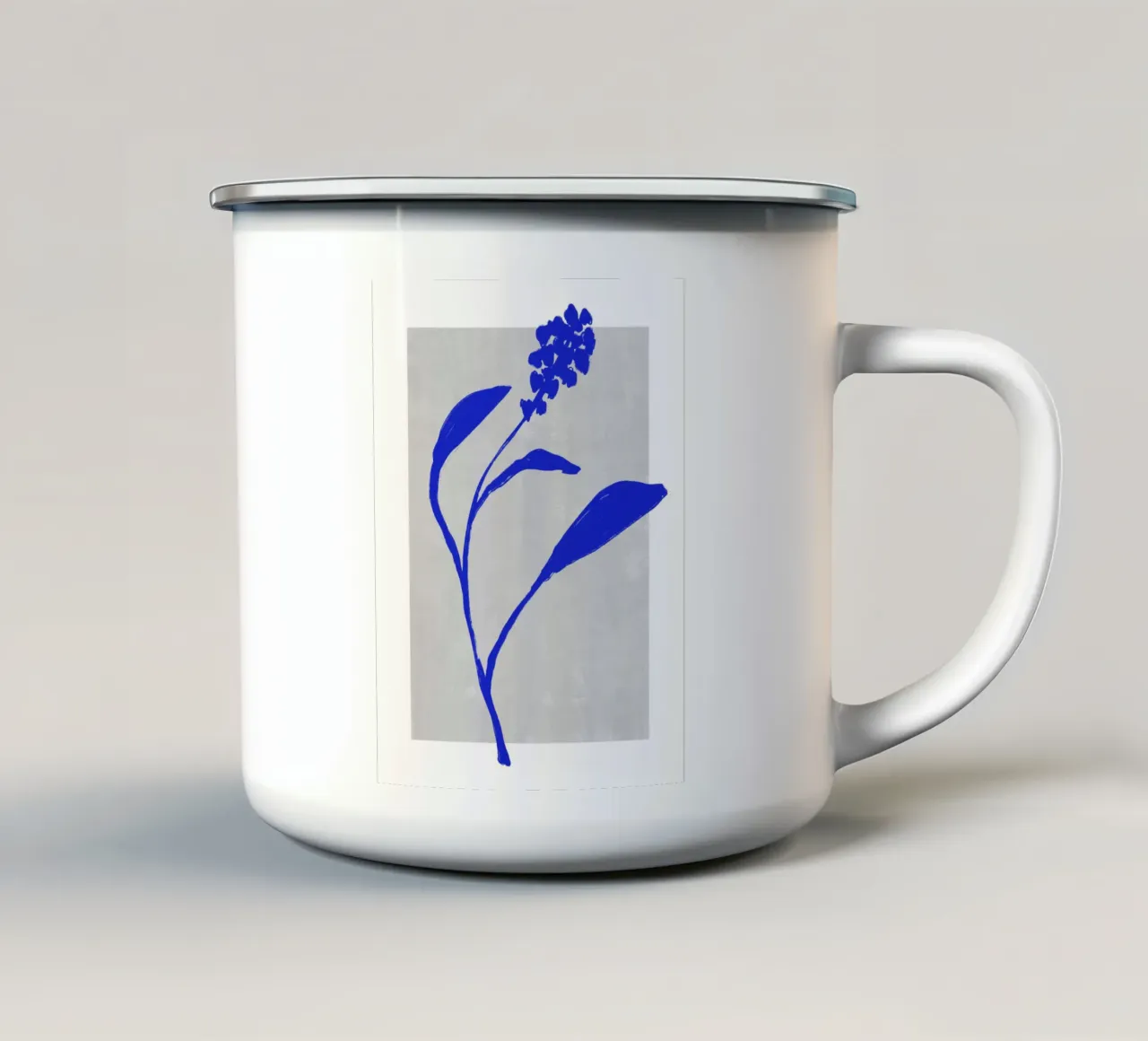 Blue Botanic No 3 emaille mok van treechild