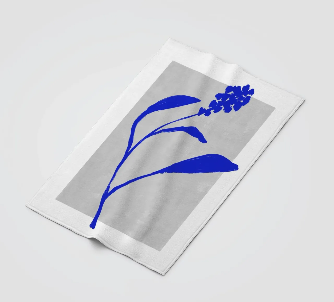 Blue Botanic No 3 coperta in pile da treechild