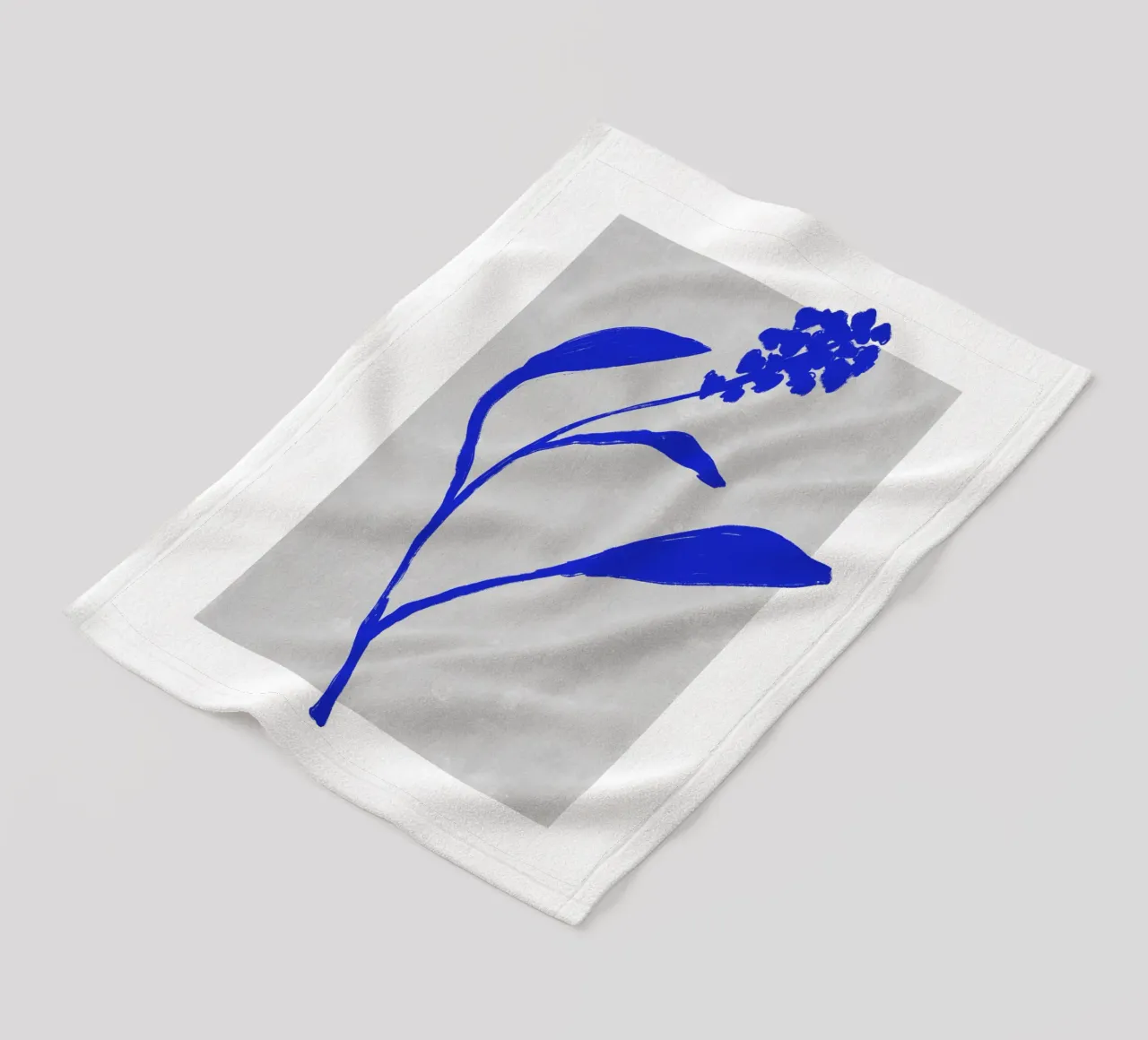 Blue Botanic No 3 coperta in pile da treechild