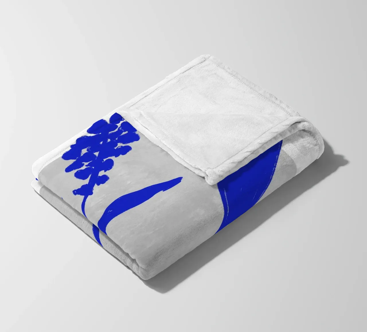 Blue Botanic No 3 coperta in pile da treechild