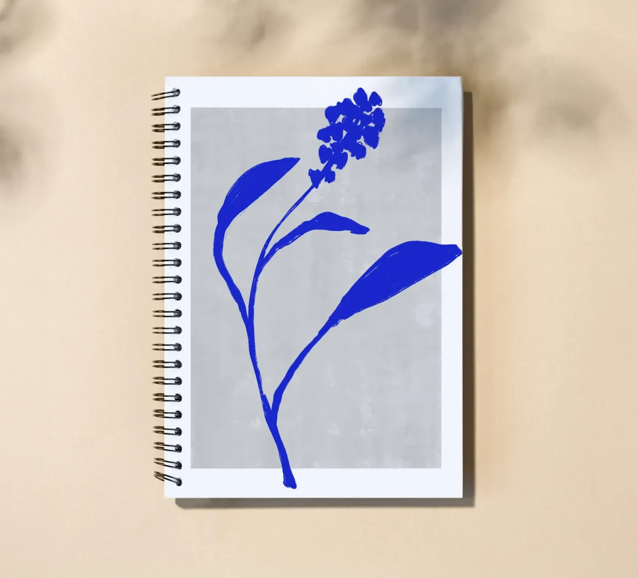 Blue Botanic No 3 spiral notebook by treechild