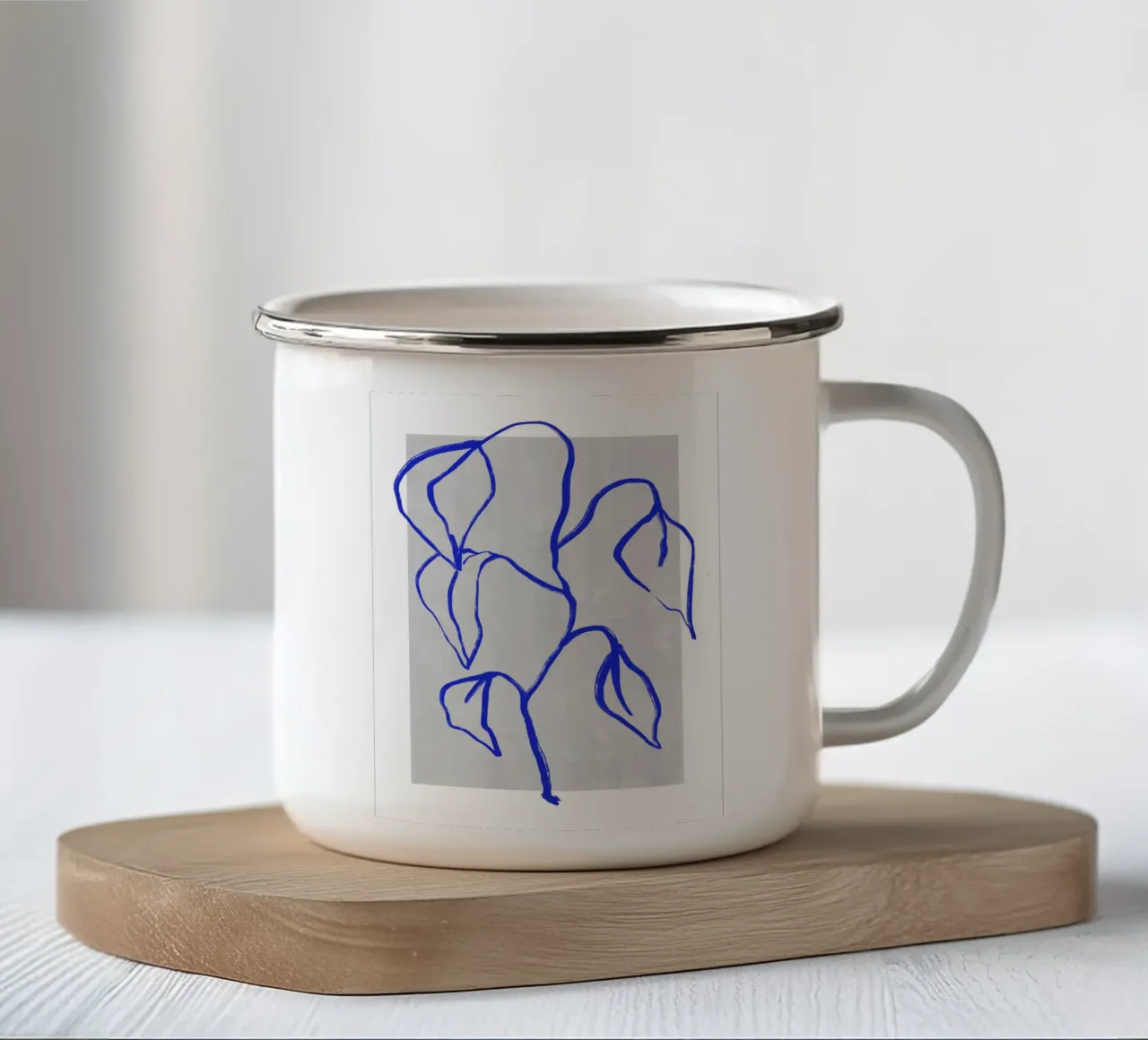 Blue Botanic No 4 tazza in smalto da treechild