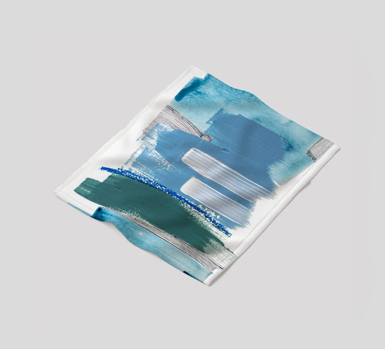 Alina Buffiere - Abstractober - Maritim coperta in pile da The Artcircle