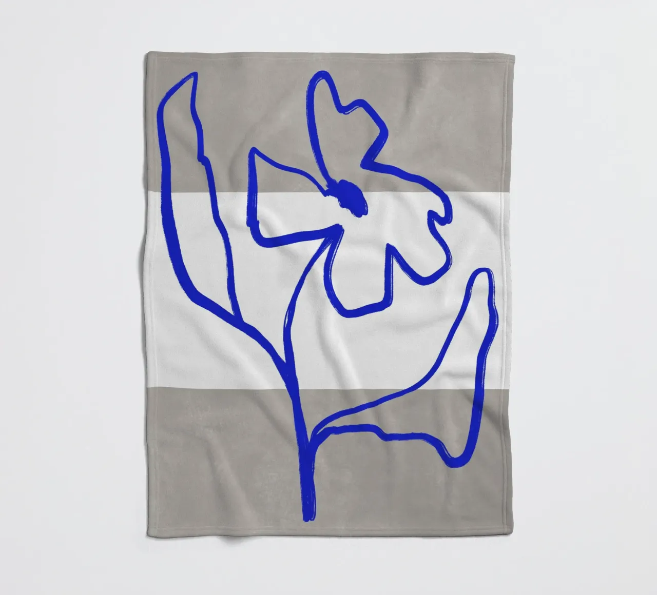 Blue Botanic No 7 coperta in pile da treechild