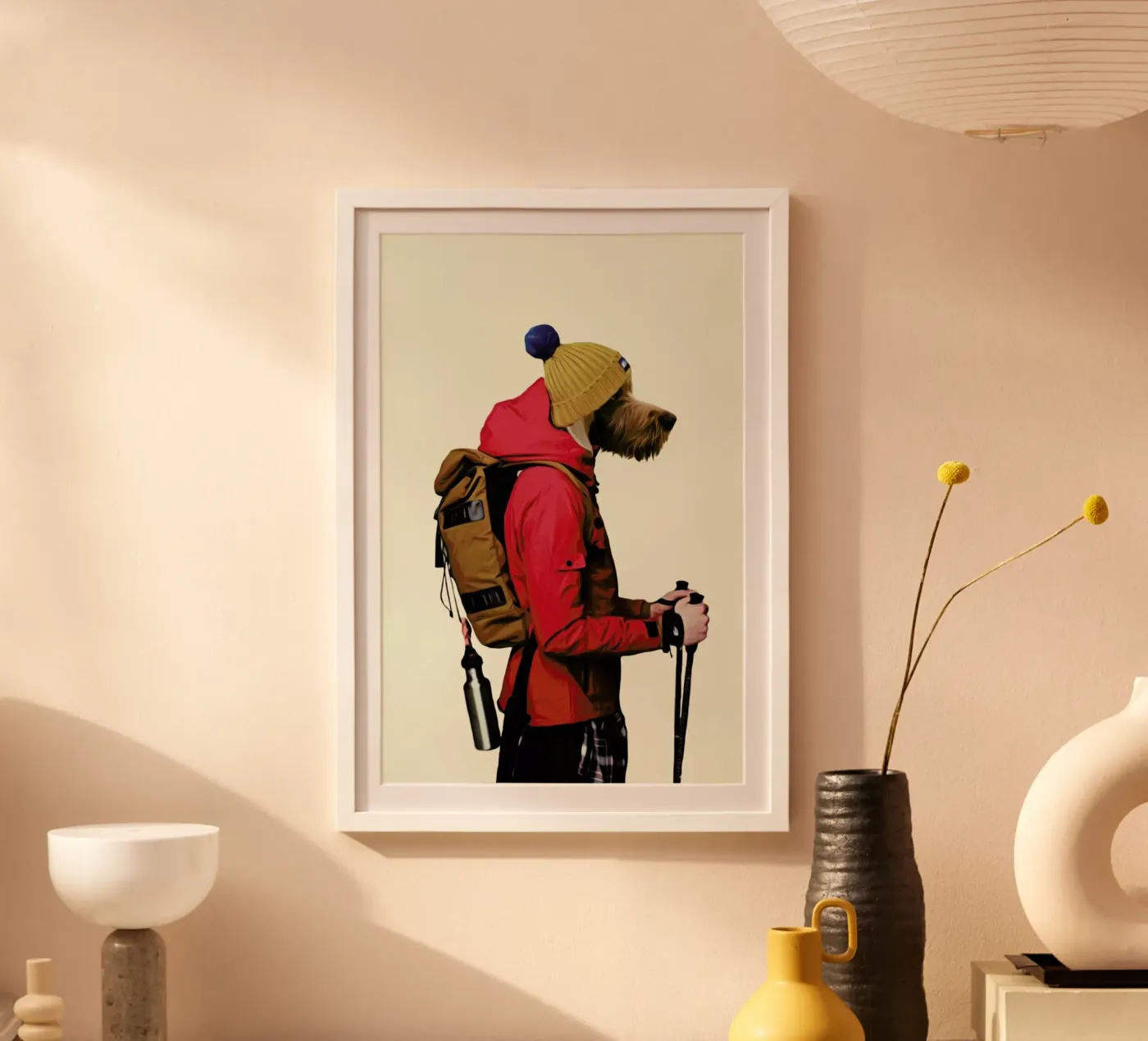 Mr Snow poster van Mrs. Pepper's Designs