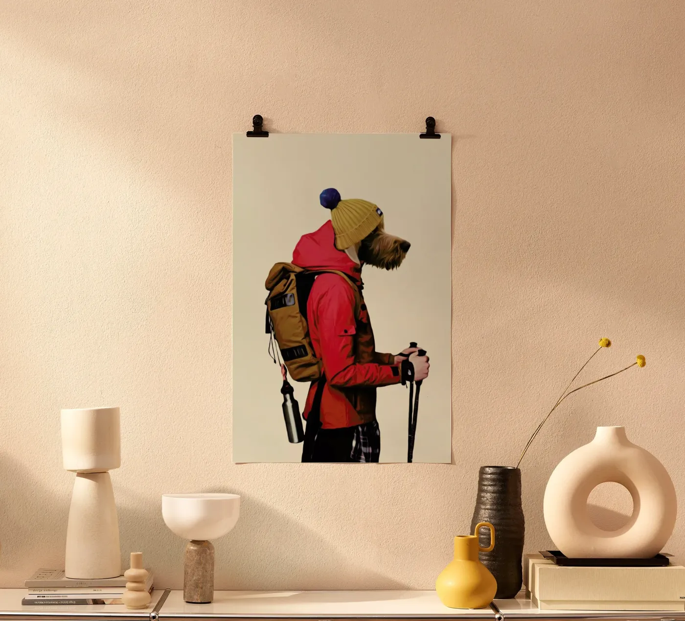 Mr Snow poster van Mrs. Pepper's Designs