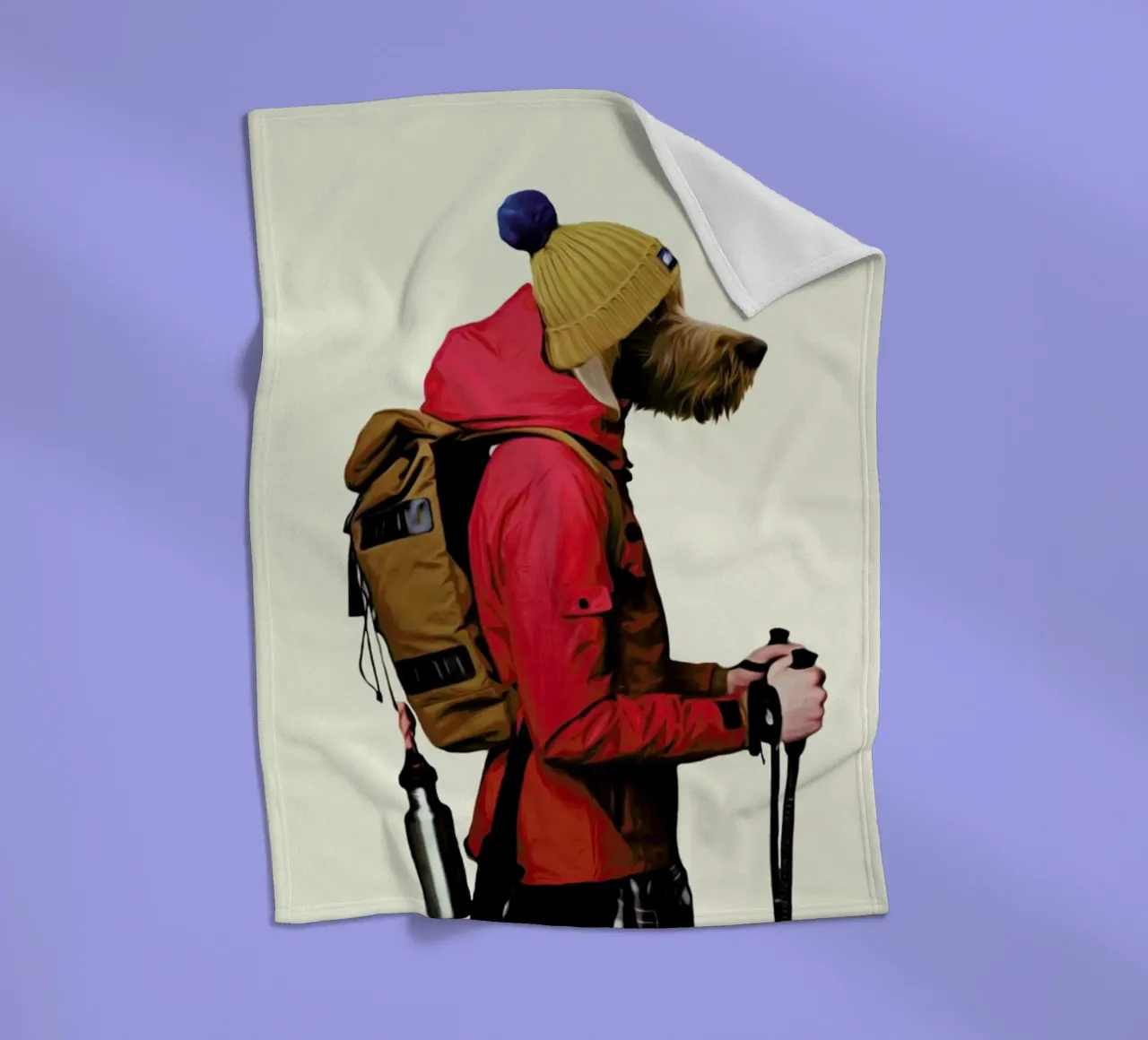 Mr Snow fleece blanket by Mrs. Pepper's Designs