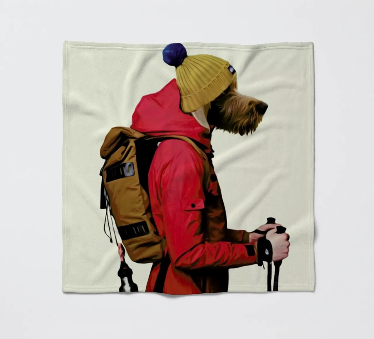 Mr Snow fleece blanket by Mrs. Pepper's Designs