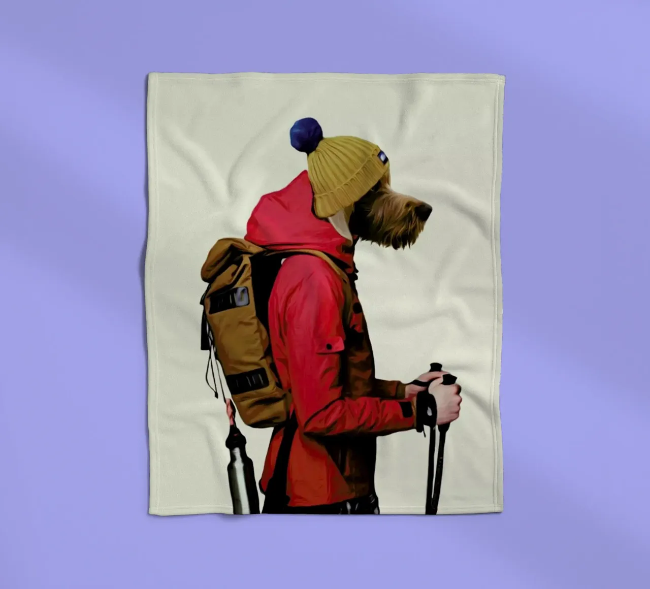 Mr Snow fleece blanket by Mrs. Pepper's Designs