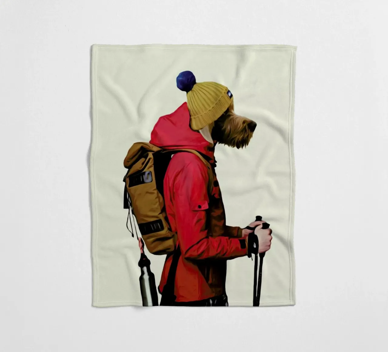 Mr Snow fleece blanket by Mrs. Pepper's Designs