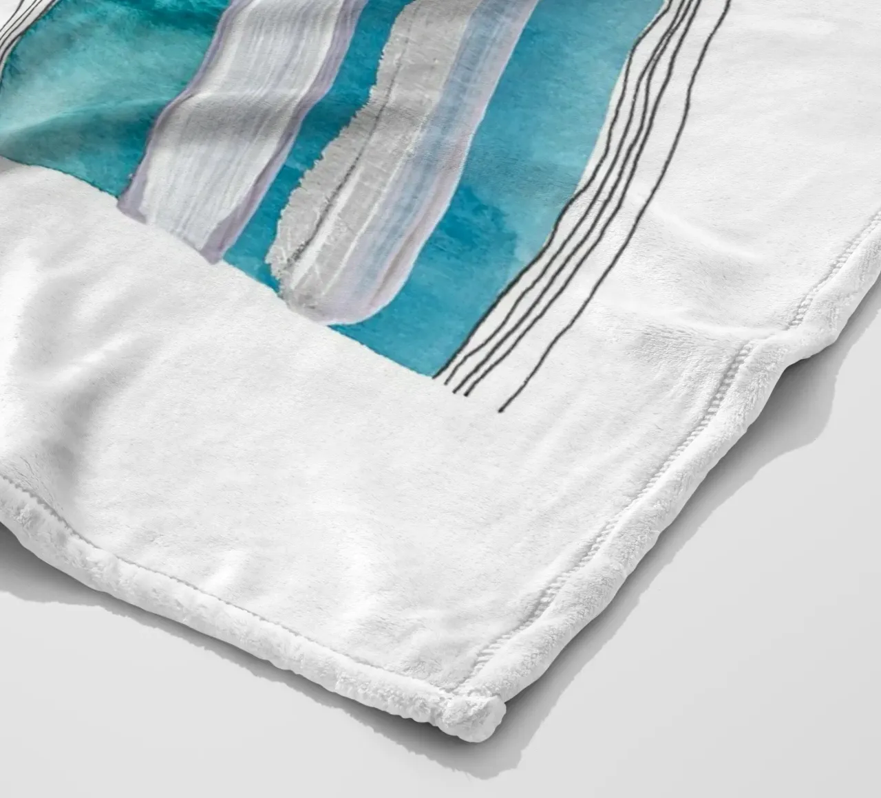 Alina Buffiere - Abstractober - Regenbogen coperta in pile da The Artcircle