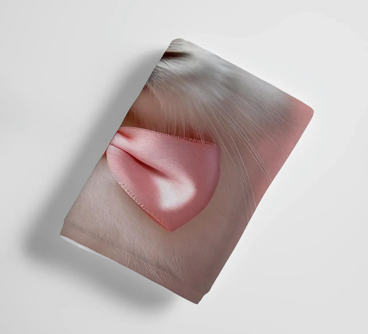 Adorabile coniglietto con fiocco rosa | Animale stravagante da parete asciugamano da bagno da FlexiDesignsByK
