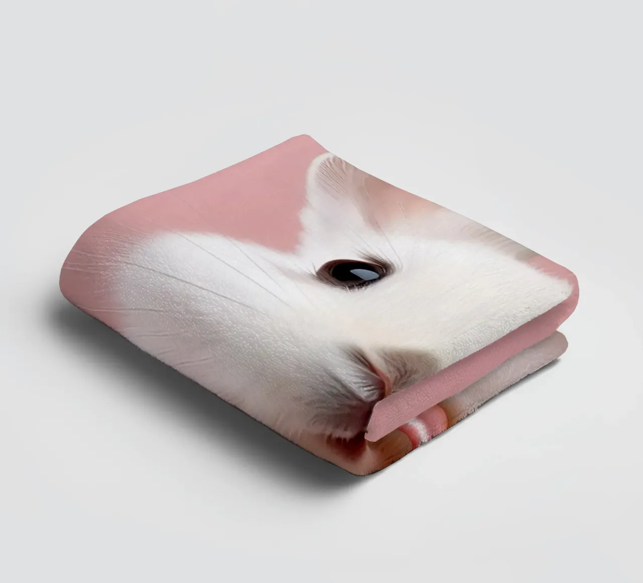 Adorabile coniglietto con fiocco rosa | Animale stravagante da parete asciugamano da bagno da FlexiDesignsByK