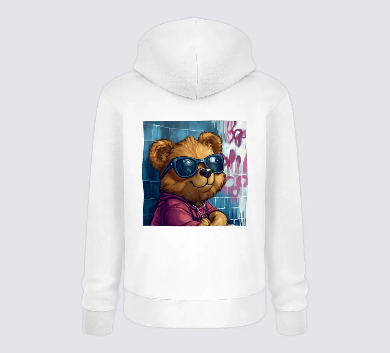 Orso rapper felpa con cappuccio da Motivate-Today