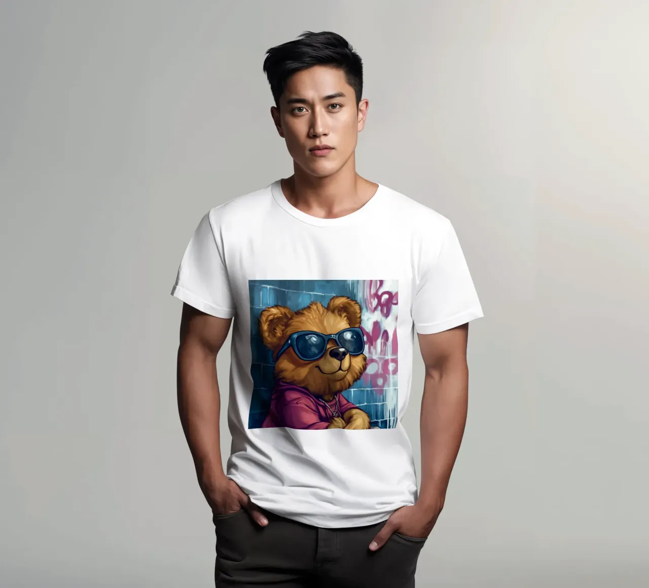 Orso rapper t-shirt da Motivate-Today