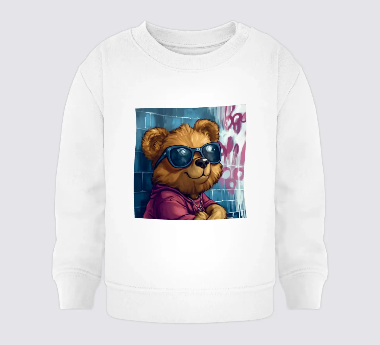 Orso rapper felpa neonato da Motivate-Today