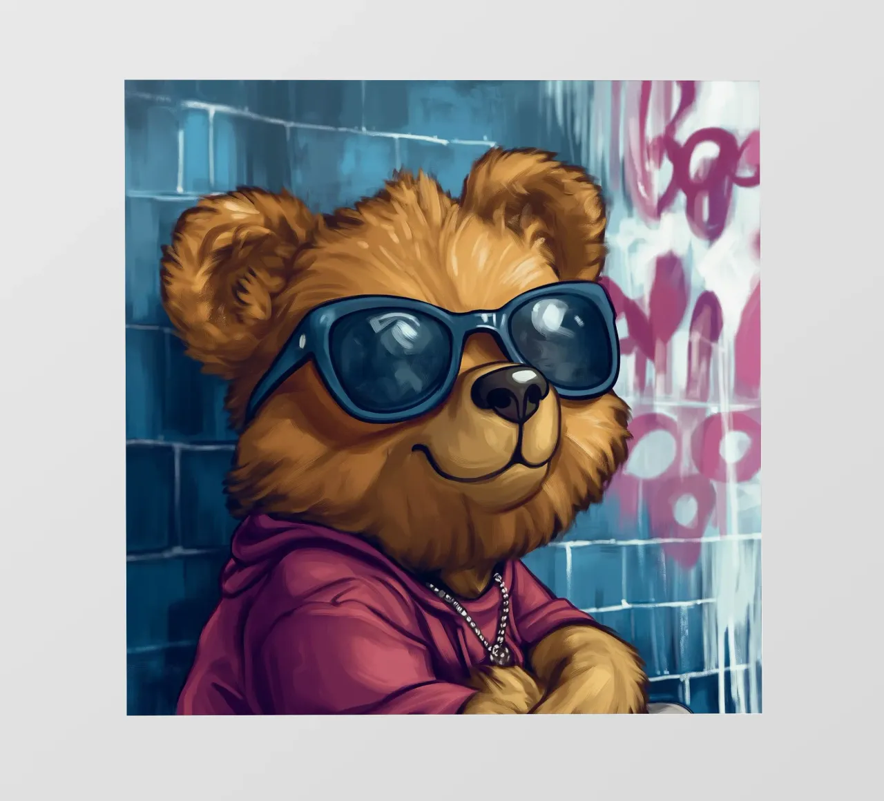 Orso rapper telo in pvc da Motivate-Today